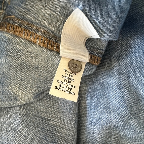 Lucky Brand Embroidered Denim Shirt Size S - Picture 14 of 16